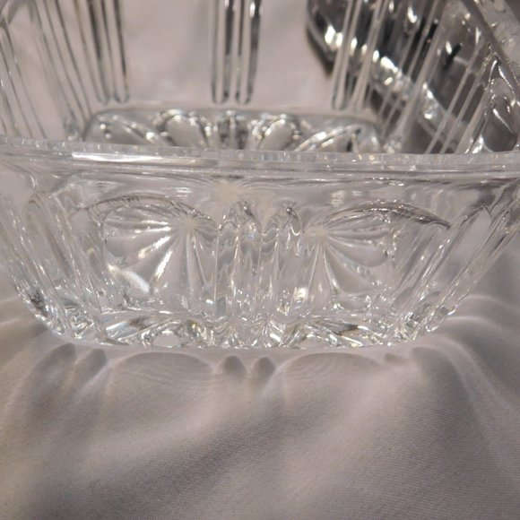 Vintage Demeyere Crystal Glass Sugar Bowl with Lid Belgium - Picture 13 of 14